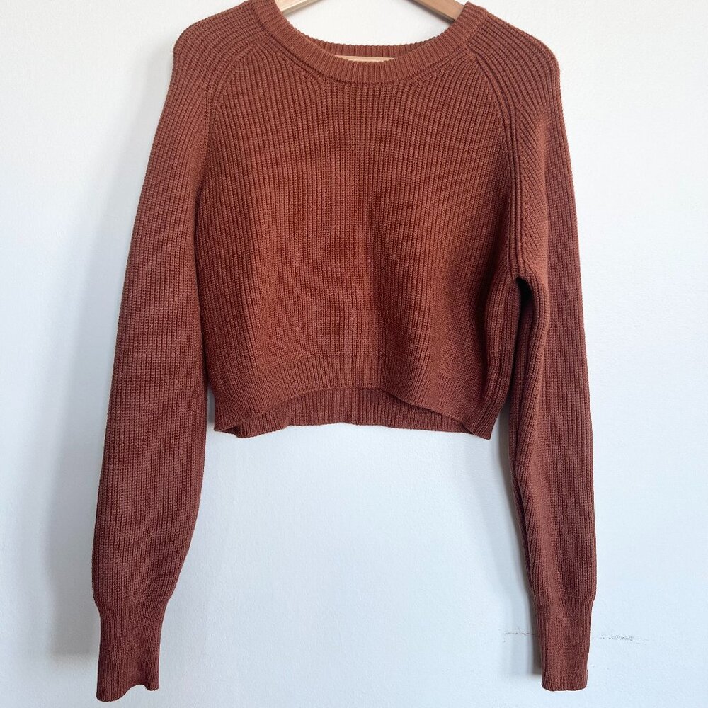 "Forever 21" burnt orange cropped sweater / Size M